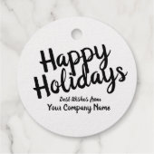 Eenvoudig label voor cadeau voor kleine bedrijven (Achterkant)