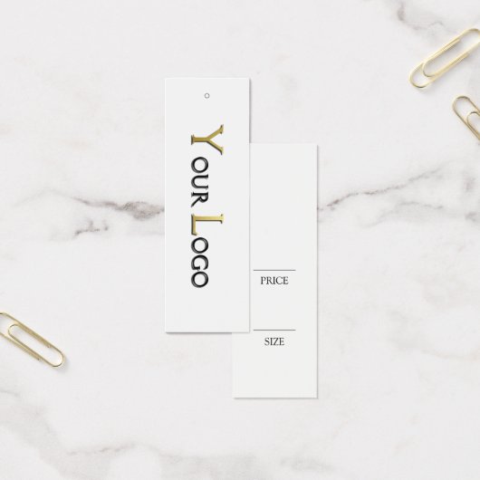 Eenvoudig Label voor kledingartikelen met witte zw Mini Visitekaartjes (Kantoor)