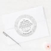 Eenvoudig label voor marmeren cottage eten volgens (Envelop)