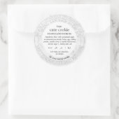 Eenvoudig label voor marmeren cottage eten volgens (Tas)