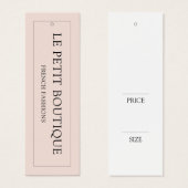 Eenvoudig Label voor tapewisselaar Mini Visitekaartjes (Voorkant /achterkant)