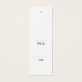 Eenvoudig Label voor tapewisselaar Mini Visitekaartjes (Achterkant)