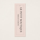 Eenvoudig Label voor tapewisselaar Mini Visitekaartjes (Voorkant)