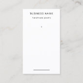 Eenvoudig Label voor zwarte en witte oorprijs (Voorkant)