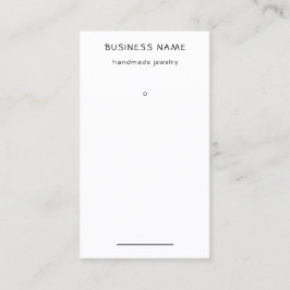 Eenvoudig Label voor zwarte en witte oorprijs