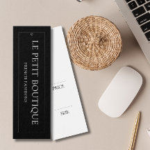 Eenvoudig Label voor zwarte kleding met hoge beeld