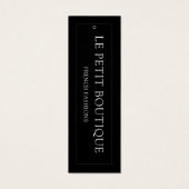 Eenvoudig Label voor zwarte kleding met hoge beeld Mini Visitekaartjes (Voorkant)