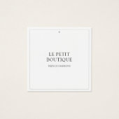 Eenvoudig Label wasprijs winkel Square Swing Price Vierkante Visitekaartjes (Voorkant)