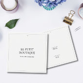 Eenvoudig Label wasprijs winkel Square Swing Price Vierkante Visitekaartjes