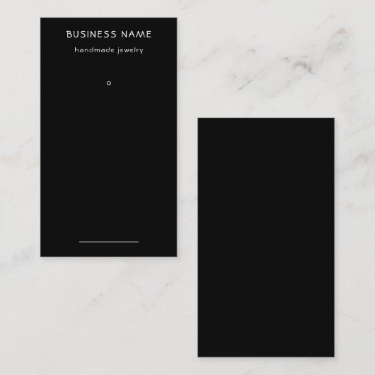 Eenvoudig Label zwarte oorsprijs (Voorkant / Achterkant)