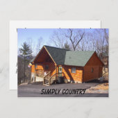 EENVOUDIG LAND BRIEFKAART (Voorkant / Achterkant)