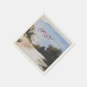 EENVOUDIG LAND IN TUSCANY MONOGRAM SERVETTEN (Hoek)