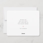 Eenvoudig land - Robuuste kerstmis Feestdagenkaart (Achterkant)