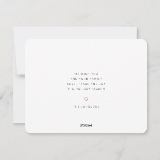 Eenvoudig land - Robuuste kerstmis Feestdagenkaart (Achterkant)