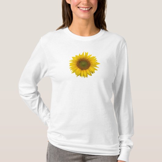 Eenvoudig land van zonnebloemen t-shirt (Voorkant)
