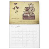 Eenvoudig landkalender kalender (Feb 2026)