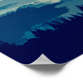 Eenvoudig landschap in de elegante bergplaats | PO Poster (Hoek)