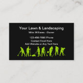 Eenvoudig landschapsontwerp en graszorg visitekaartje (Voorkant)