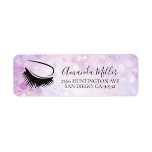 Eenvoudig Lash / Brow Artist Retouradreslabel Etiket