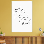 Eenvoudig Laten we verblijven in Bed Modern wall A Canvas Afdruk (Insitu (Woonkamer))