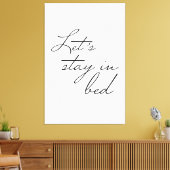 Eenvoudig Laten we verblijven in Bed Modern wall A Canvas Afdruk (Insitu (Woonkamer))