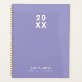 Eenvoudig Lavendel Persoonlijke Dagelijkse Planner