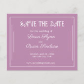 Eenvoudig lavender budget Opslaan op datumbrochure Flyer (Voorkant)