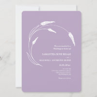Eenvoudig lavender Floral Wedding