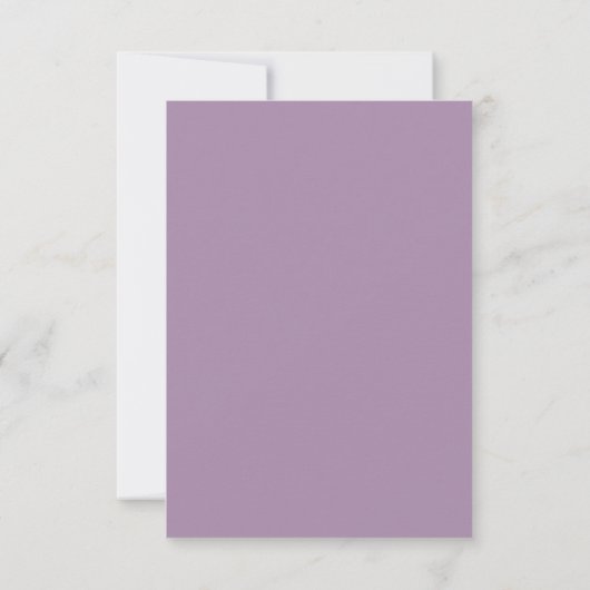 Eenvoudig lavender Modern Minimalist Photo Weddens Save The Date (Achterkant)