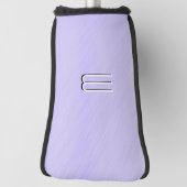 Eenvoudig Lavender Personal Initiaal Golfheadcover (Draai 90)