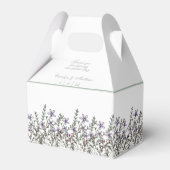 Eenvoudig lavender Wildflower Wedding Bedankdoosjes (Achterkant)