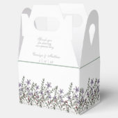 Eenvoudig lavender Wildflower Wedding Bedankdoosjes (Geopend)