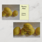 Eenvoudig leemons visitekaartje (Voorkant / Achterkant)