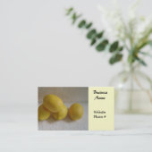 Eenvoudig leemons visitekaartje (Staand voorkant)