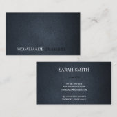 Eenvoudig leer minimalistisch visitekaartje (Voorkant / Achterkant)