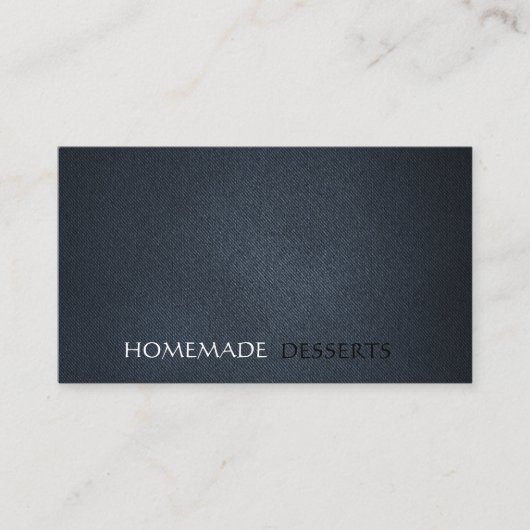 Eenvoudig leer minimalistisch visitekaartje (Voorkant)