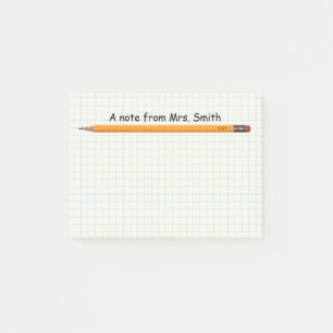 Eenvoudig leerprogramma voor schooldocenten post-it® notes