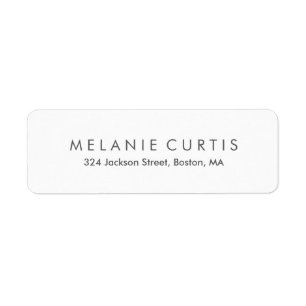 Eenvoudig leesbaar adreslabel voor retourzending etiket