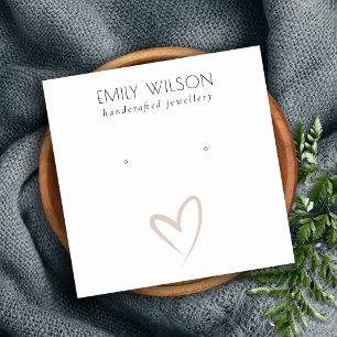 Eenvoudig leesbaar, dubbelhartig, hartgebonden bee vierkante visitekaartje