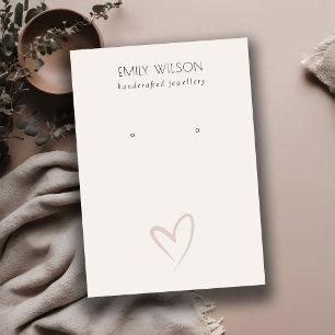 Eenvoudig leesbaar, dubbelhartig, hartgebonden bee visitekaartje