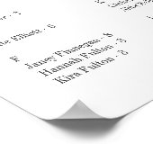 Eenvoudig leesbaar letterzetschema voor Elegant Sc Poster (Hoek)