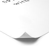 Eenvoudig leesbaar menu voor Elegant Calligraphy M Poster (Hoek)