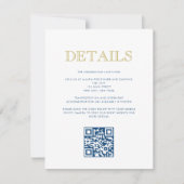 Eenvoudig leesbare Bar Mitzvah-QR Code Detail Card Kaart (Voorkant)