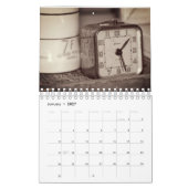 Eenvoudig leesteken, rustic and simpele kalenderre kalender (Jan 2027)