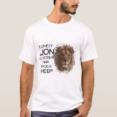 Eenvoudig leeuw is beter dan beroemde schapen - he t-shirt (Voorkant)
