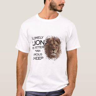 Eenvoudig leeuw is beter dan beroemde schapen - he t-shirt