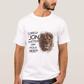 Eenvoudig leeuw is beter dan beroemde schapen - he t-shirt