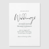 Eenvoudig legance script moderne bruiloft (Voorkant)