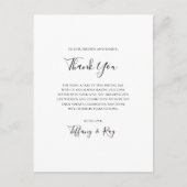 Eenvoudig legant bedankt voor je zoekkaart briefkaart (Voorkant)