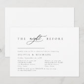 Eenvoudig legant de nacht voor het repetitief avon kaart (Voorkant / Achterkant)